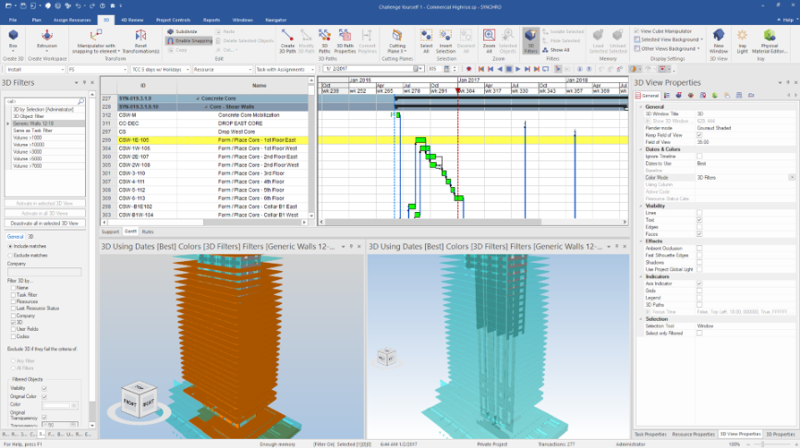 inar SYNCHRO 4D Digital Construction Management